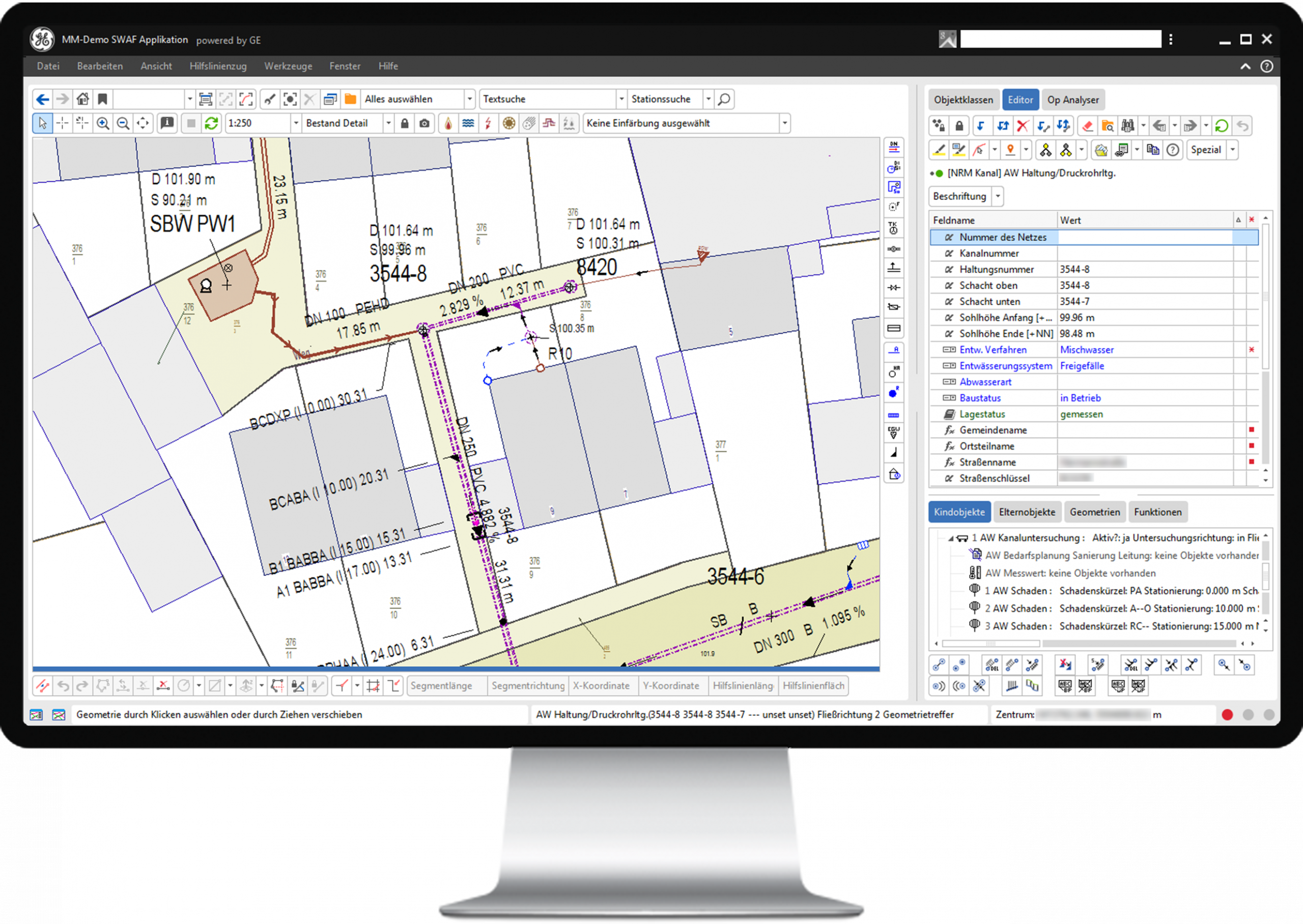 bildschirm-smallworld-kanal-screen Bildschirm Fachschale Kanal